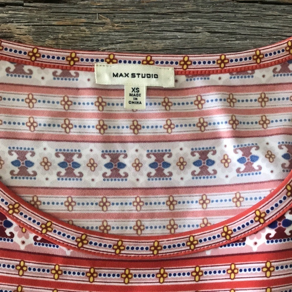 Max Studio Paisley A-line Dress Size Extra Small - Picture 7 of 8